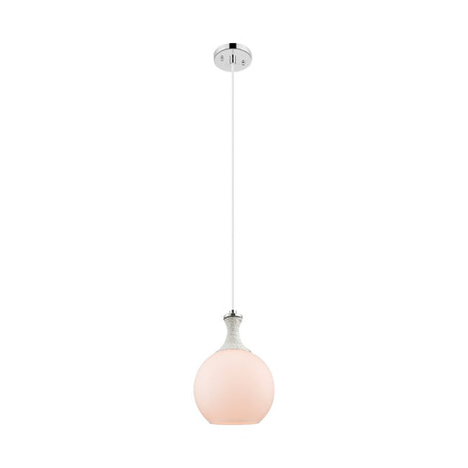 Innovations Astor 1Lt 8" Cord Mini Pendant, PN/WH - 415-1PR-PN-G121-8