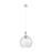 Innovations Astor 1Lt 12" Cord Mini Pendant, SN/WhiteSD - 415-1PR-SN-G124-12