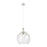 Innovations Astor 1Lt 14" Cord Pendant, SN/WhiteSD - 415-1PR-SN-G124-14