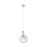 Innovations Astor 1Lt 8" Cord Mini Pendant, SN/WhiteSD - 415-1PR-SN-G124-8