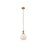 Innovations Astor 1Lt 8" Stem Mini Pendant, BB/White - 415-1S-BB-G121-8