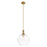 Innovations Astor 12" Stem Mini Pendant, Brushed Brass/Clear - 415-1S-BB-G122-12