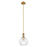 Innovations Astor 8" Stem Mini Pendant, Brushed Brass/Clear - 415-1S-BB-G122-8