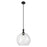 Innovations Astor 1Lt 14" Stem Pendant, Black/Clear - 415-1S-BK-G122-14