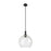 Innovations Astor 1Lt 14" Stem Pendant, Black/Seedy - 415-1S-BK-G124-14