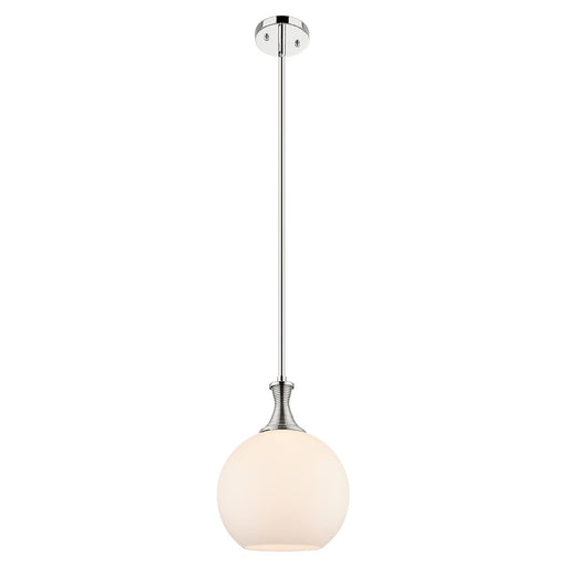Innovations Astor 1Lt 10" Stem Mini Pendant, PN/White - 415-1S-PN-G121-10