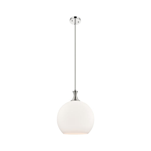 Innovations Astor 1Lt 14" Stem Pendant, PN/White - 415-1S-PN-G121-14