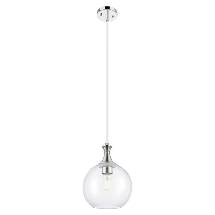 Innovations Astor 10" Stem Mini Pendant, PN/Clear - 415-1S-PN-G122-10
