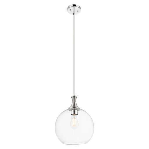 Innovations Astor 12" Stem Mini Pendant, PN/Clear - 415-1S-PN-G122-12