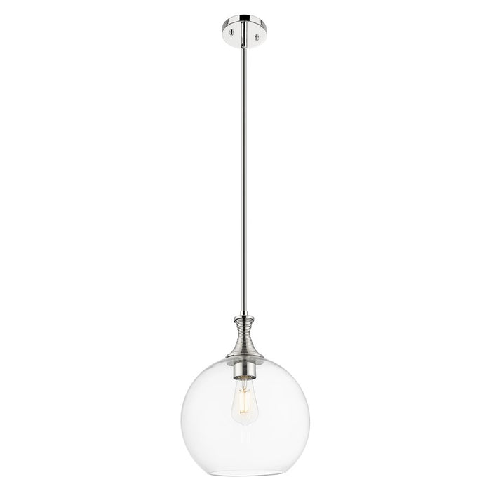 Innovations Astor 12" Stem Mini Pendant, PN/Clear - 415-1S-PN-G122-12