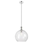 Innovations Astor 14" Stem Pendant, Polished Nickel/Clear - 415-1S-PN-G122-14