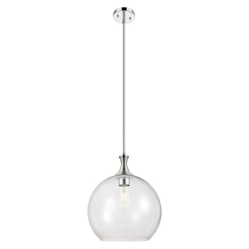 Innovations Astor 14" Stem Pendant, Polished Nickel/Clear - 415-1S-PN-G122-14