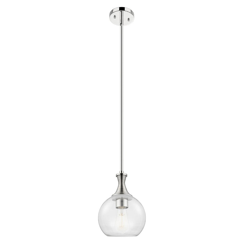 Innovations Astor 8" Stem Mini Pendant, Polished Nickel/Clear - 415-1S-PN-G122-8