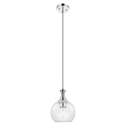 Innovations Astor 8" Stem Mini Pendant, Polished Nickel/Clear - 415-1S-PN-G122-8