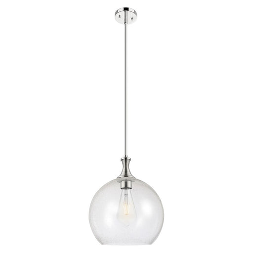 Innovations Astor 14" Stem Pendant, Polished Nickel/Seedy - 415-1S-PN-G124-14