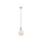 Innovations Astor 1Lt 8" Stem Mini Pendant, SN/White - 415-1S-SN-G121-8