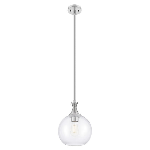 Innovations Astor 10" Stem Mini Pendant, Satin Nickel/Clear - 415-1S-SN-G122-10