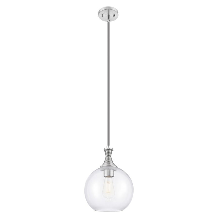 Innovations Astor 10" Stem Mini Pendant, Satin Nickel/Clear - 415-1S-SN-G122-10