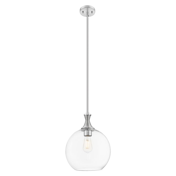 Innovations Astor 12" Stem Mini Pendant, Satin Nickel/Clear - 415-1S-SN-G122-12
