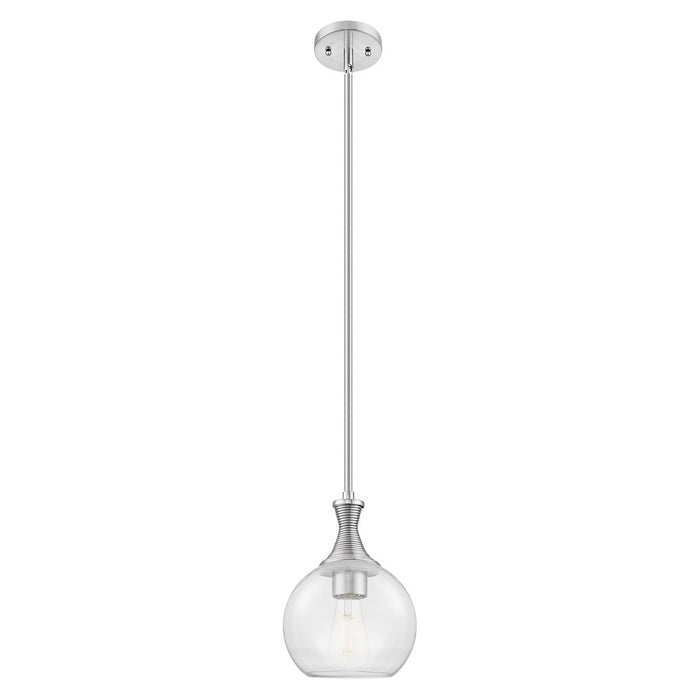 Innovations Astor 8" Stem Mini Pendant, Satin Nickel/Clear - 415-1S-SN-G122-8
