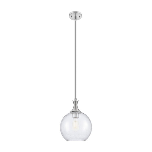 Innovations Astor 1Lt 10" Stem Mini Pendant, SN/Seed - 415-1S-SN-G124-10