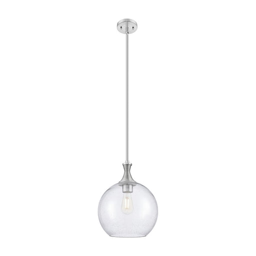 Innovations Astor 1Lt 12" Stem Mini Pendant, SN/Seed - 415-1S-SN-G124-12