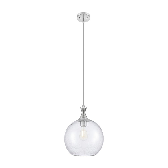 Innovations Astor 1Lt 12" Stem Mini Pendant, SN/Seed - 415-1S-SN-G124-12