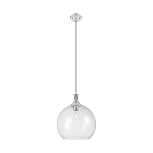 Innovations Astor 1Lt 14" Stem Pendant, Satin Nickel/Seedy - 415-1S-SN-G124-14