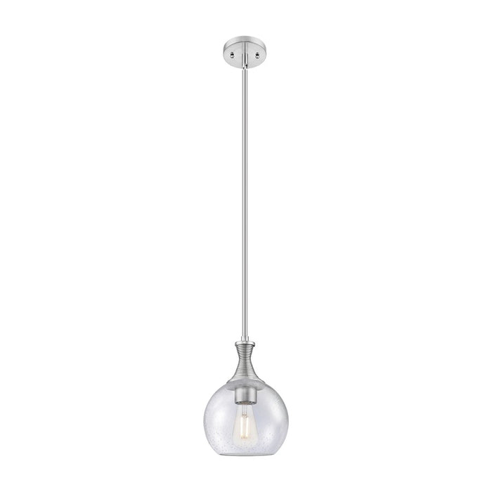 Innovations Astor 1Lt 8" Stem Mini Pendant, Satin Nickel/Seed - 415-1S-SN-G124-8