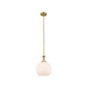 Innovations Astor 1Lt 10" Stem Mini Pendant, BB/BRWH - 415-1SR-BB-G121-10