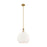Innovations Astor 1Lt 14" Stem Pendant, BB/BRWH - 415-1SR-BB-G121-14