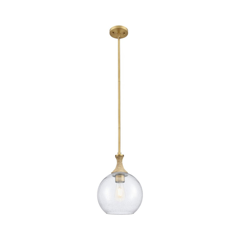Innovations Astor 1Lt 10" Stem Mini Pendant, BB/BRSD - 415-1SR-BB-G124-10