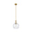 Innovations Astor 1Lt 10" Stem Mini Pendant, BB/BRSD - 415-1SR-BB-G124-10