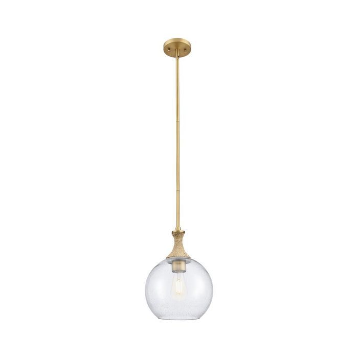 Innovations Astor 1Lt 10" Stem Mini Pendant, BB/BRSD - 415-1SR-BB-G124-10