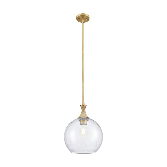 Innovations Astor 1Lt 12" Stem Mini Pendant, BB/BRSD - 415-1SR-BB-G124-12