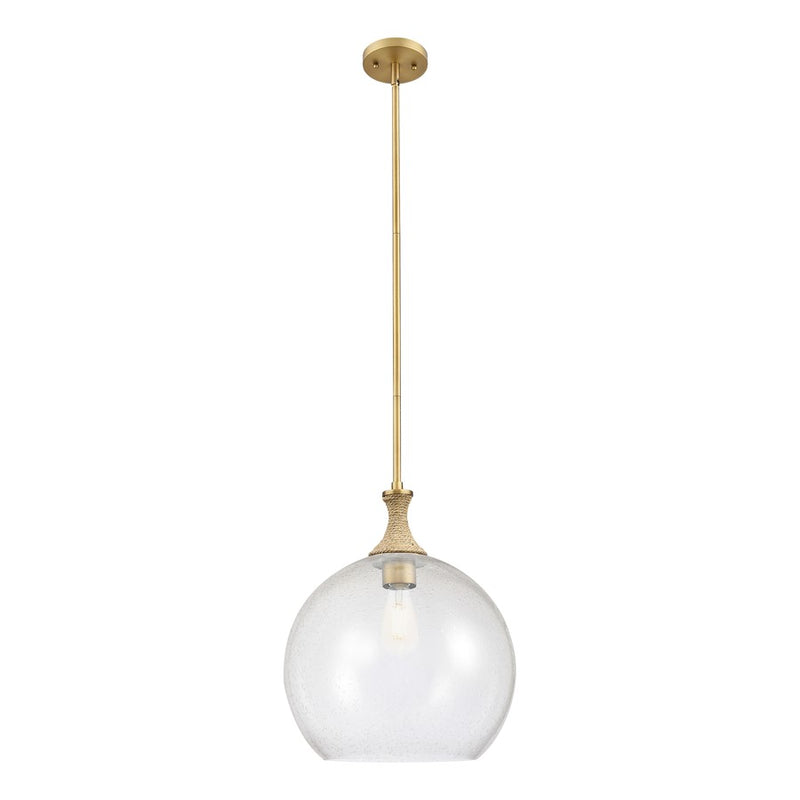 Innovations Astor 1Lt 14" Stem Pendant, BB/BRSD - 415-1SR-BB-G124-14
