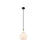 Innovations Astor 1Lt 10" Stem Mini Pendant, BK/WH - 415-1SR-BK-G121-10