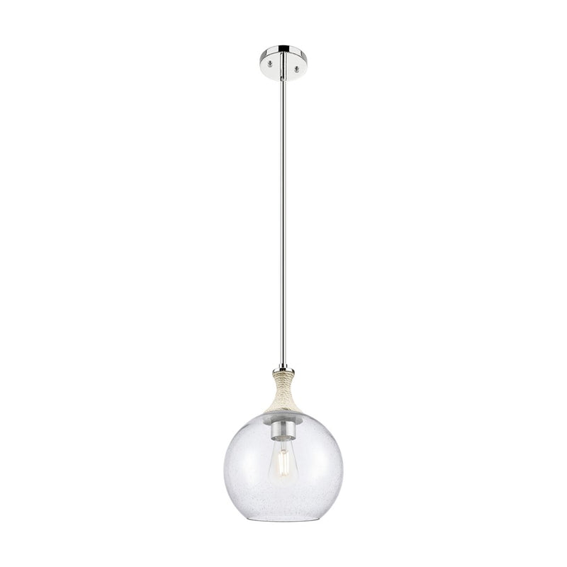 Innovations Astor 1Lt 10" Stem Mini Pendant, PN/WhiteSD - 415-1SR-PN-G124-10