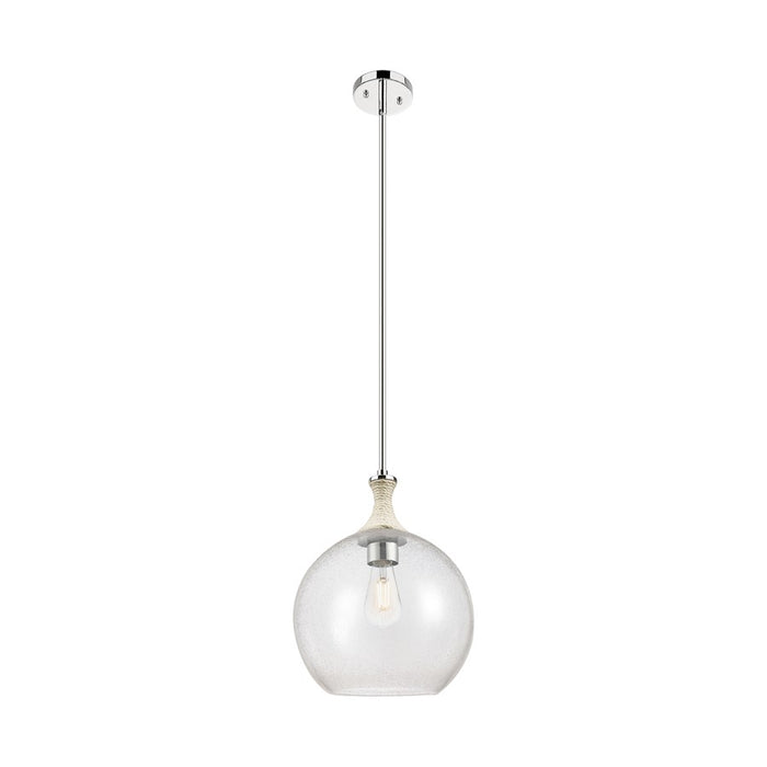 Innovations Astor 1Lt 12" Stem Mini Pendant, PN/WhiteSD - 415-1SR-PN-G124-12