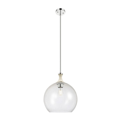Innovations Astor 1Lt 14" Stem Pendant, PN/WhiteSD - 415-1SR-PN-G124-14