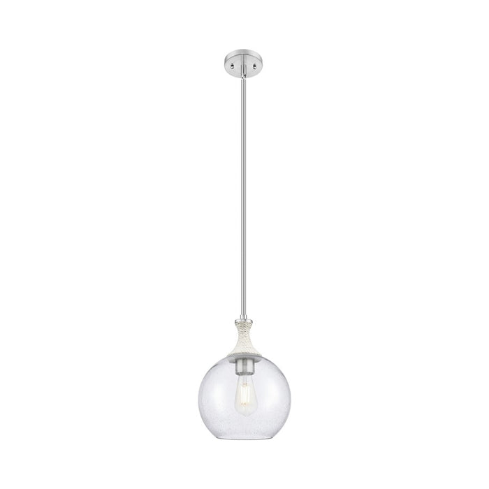 Innovations Astor 1Lt 10" Stem Mini Pendant, SN/WhiteSD - 415-1SR-SN-G124-10