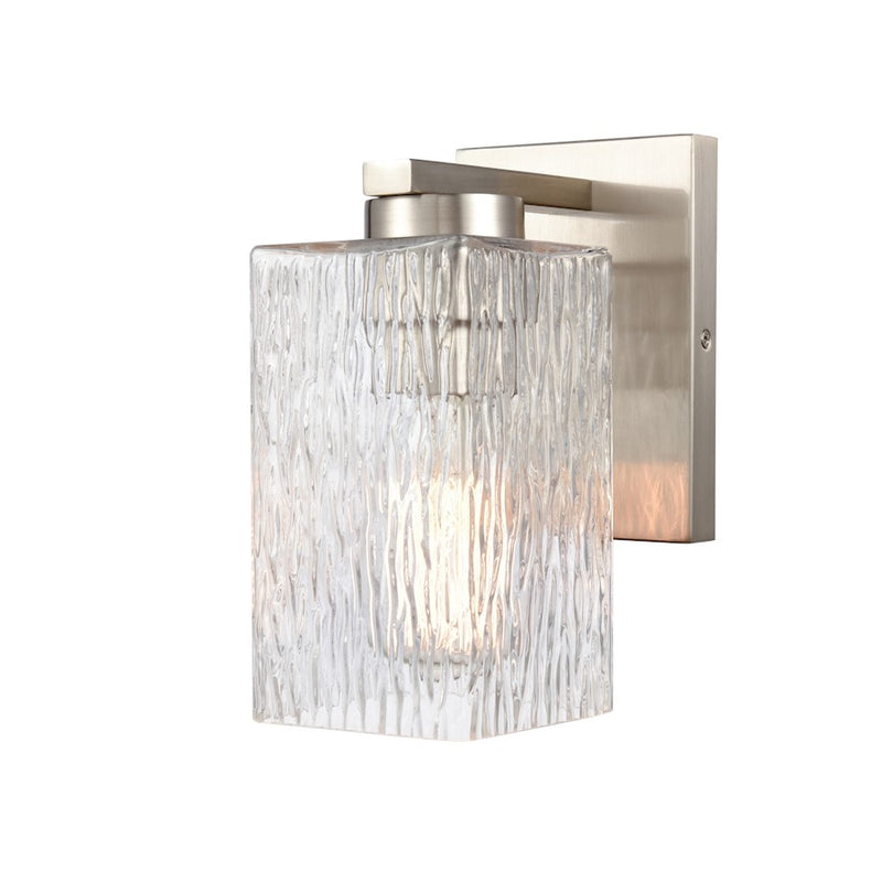 Innovations 1W 419-1W-SN-CL Juneau Bath, S nickel/Clear Rippled