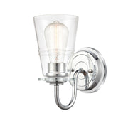 Innovations 1W 421-1W-PC-CL Scarlett Bath, Polished Chrome/Clear