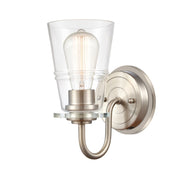Innovations L-LED Scarlett Bath Vanity, Satin SN/Clear 1W