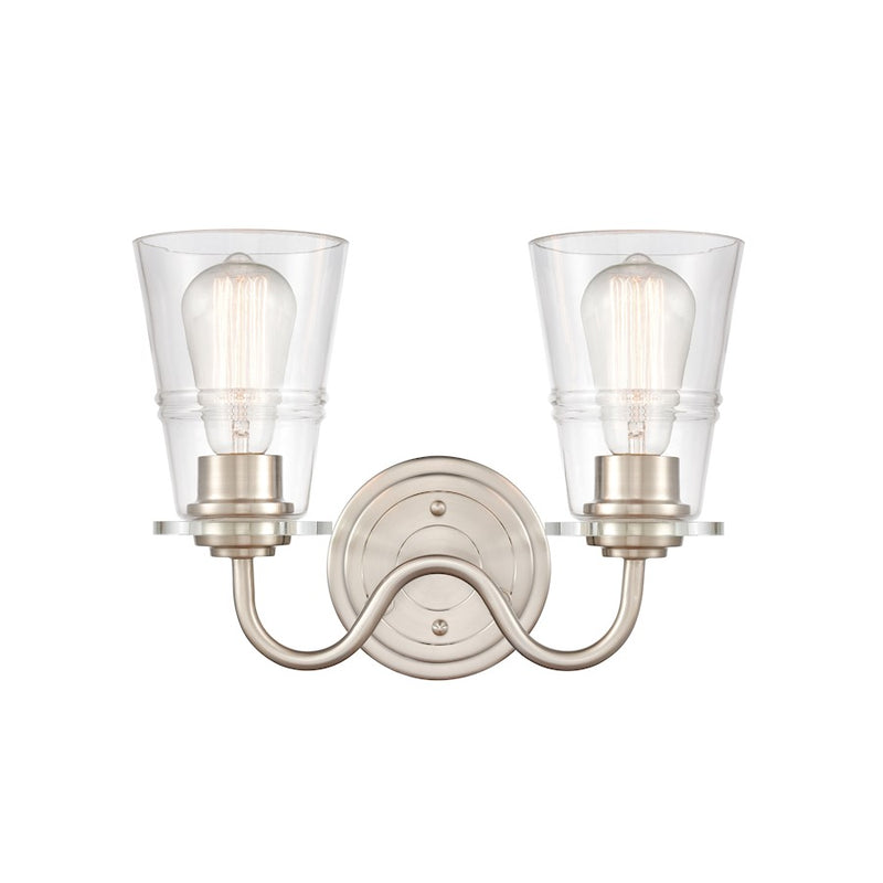 Innovations 2W 421-2W-SN-CL Scarlett Bath, S nickel/Clear