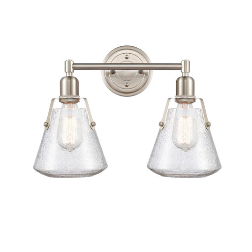 Innovations Luna 2 Light Vanity, Satin Nickel Trans/Cone