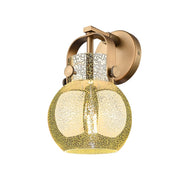 Innovations Pilaster II Sphere 1Lt 7" Sconce, BB/Mercury - 423-1W-BB-G410-6ME