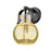 Innovations Pilaster II Sphere 1Lt 7" Sconce, Black/Mercury - 423-1W-BK-G410-6ME