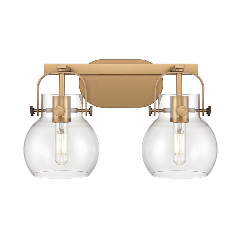 Innovations Lighting Pilaster II Sphere 2-Lt 6" Bath Vanity Light