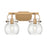 Innovations Lighting Pilaster II Sphere 2-Lt 6" Bath Vanity Light